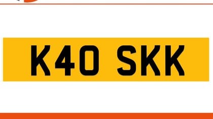 K40 SKK Private Number Plate On DVLA Retention Ready To Go