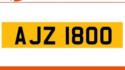 AJZ 1800 Private Number Plate On DVLA Retention Ready To Go