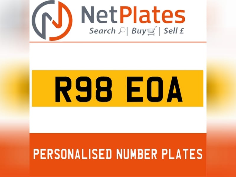 R98 EOA Private Number Plate On DVLA Retention Ready To Go