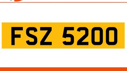 FSZ 5200 Private Number Plate On DVLA Retention Ready To Go