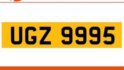 UGZ 9995 Private Number Plate On DVLA Retention Ready To Go