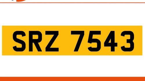 Picture of SRZ 7543 Private Number Plate On DVLA Retention Ready To Go - For Sale