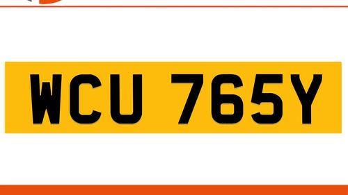 Picture of WCU 765Y Private Number Plate On DVLA Retention Ready To Go - For Sale