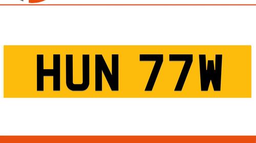 Picture of HUN 77W   HUNT W Private Number Plate On DVLA Retention - For Sale