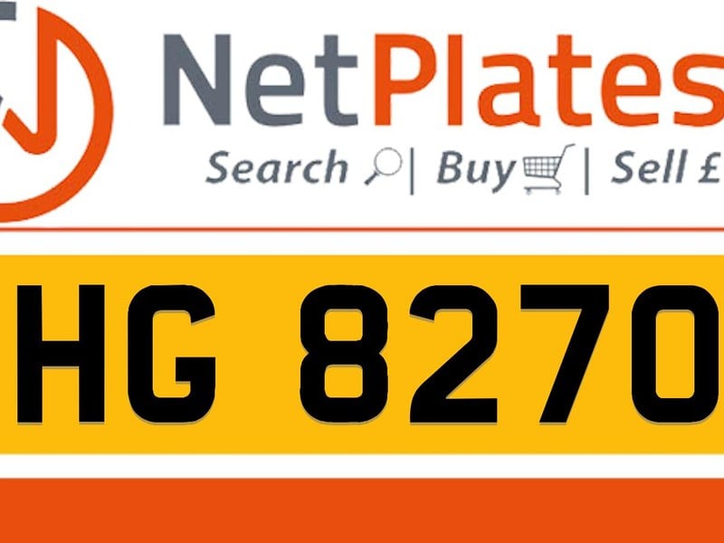 HG 8270 Private Number Plate On DVLA Retention Ready To Go