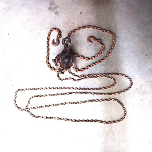 1 TON CHAIN HOIST BLOCK AND TACKLE