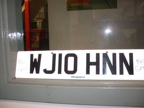 John registration number