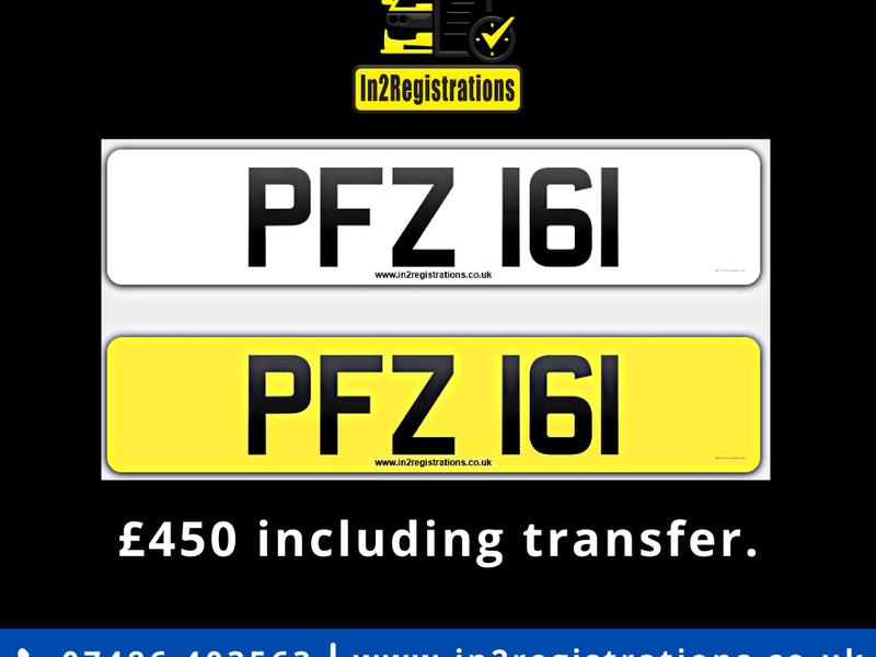 PFZ 161 Dateless 3x3 Number Plate