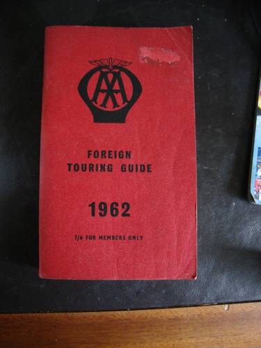 1962 AA Foreign Touring Guide For Sale