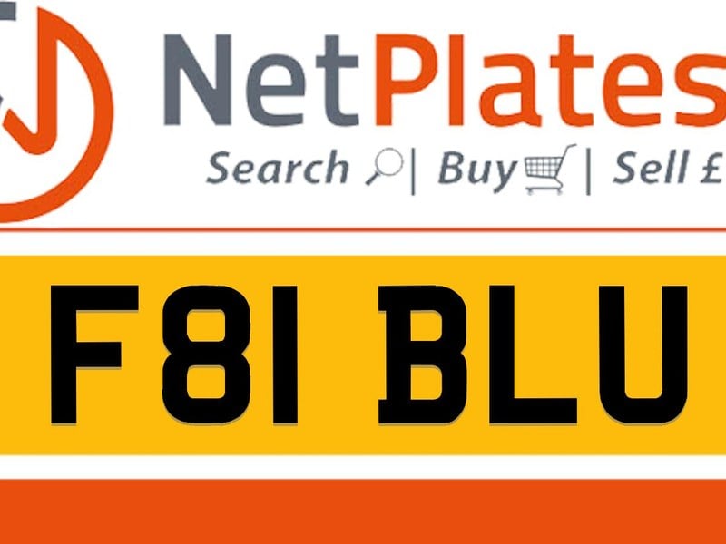 F81 BLU Private Number Plate On DVLA Retention Ready To Go