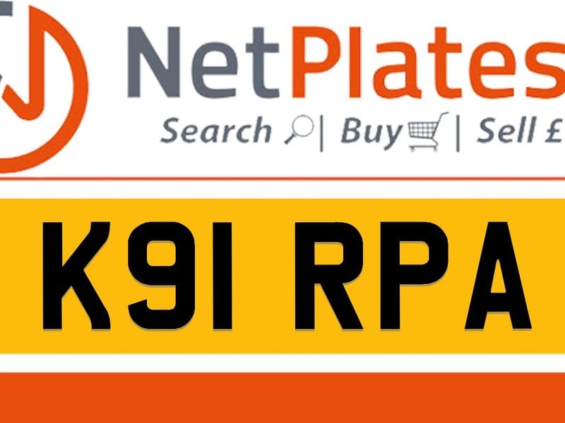 K91 RPA KIRPA Private Number Plate On DVLA Retention Ready
