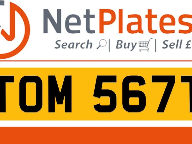 TOM 567T THOMAS Private Number Plate On DVLA Retention Ready