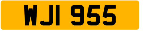 Good value dateless plate WJI 955
