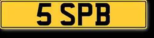 Number Plate: 5 SPB   For Sale