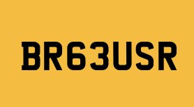 2013 Number Plates