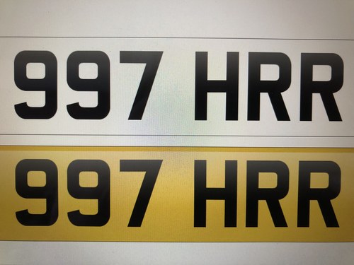 997 HRR Private Registration suit Porsche 911/997