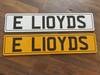 EL10YDS (E L10YDS) Rare LLOYD number plate for sale For Sale
