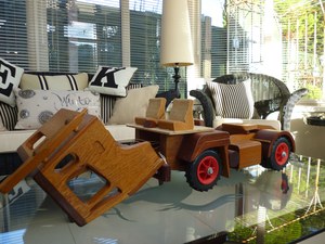 Handmade Wooden Truck & Traile
