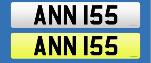 Private Registration Number - ANN 155 - NOW SOLD