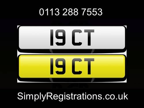 2020 19 CT - Private number plate SOLD