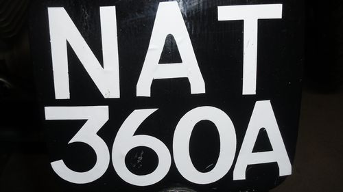 Picture of NUMBER PLATE NAT360A - For Sale