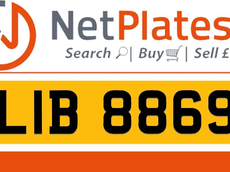 LIB 8869 LIBBY Private Number Plate On DVLA Retention Ready