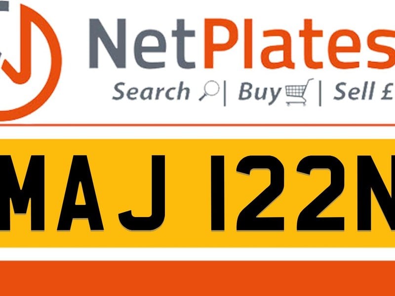 MAJ 122N Private Number Plate On DVLA Retention Ready To Go