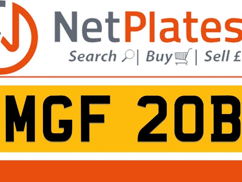 MGF 20B Private Number Plate On DVLA Retention Ready To Go