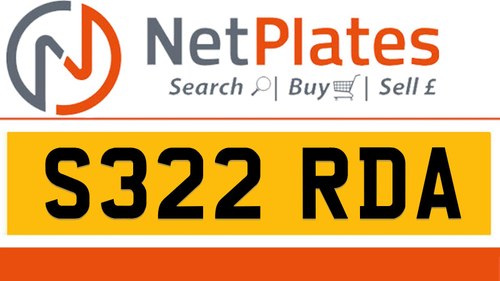 S322 RDA Private Number Plate On DVLA Retention Ready To Go Kaufen Bei