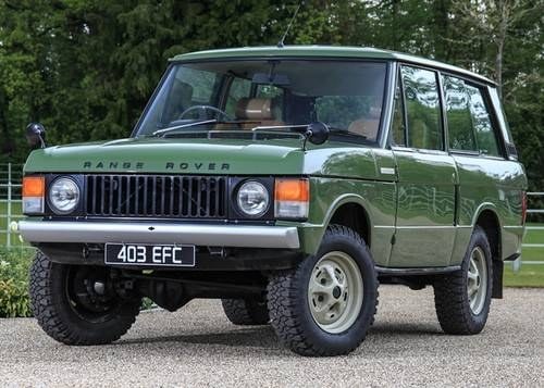 1973 Range Rover Suffix A  For Sale by Auction