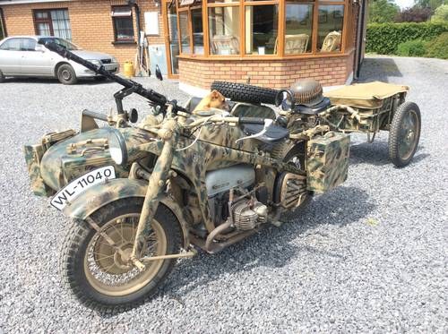 1943 Ww 2 German military motorcycle sidecar In vendita