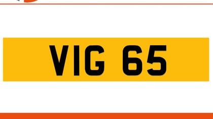 VIG 65 VIGGS Private Number Plate On DVLA Retention Ready