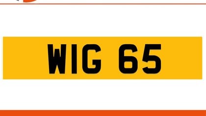 WIG 65 WIGGS Private Number Plate On DVLA Retention Ready