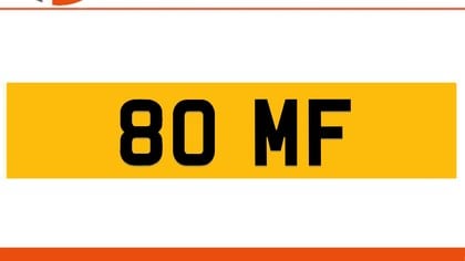 80 MF Private Number Plate On DVLA Retention Ready To Go