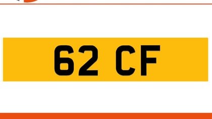 62 CF Private Number Plate On DVLA Retention Ready To Go