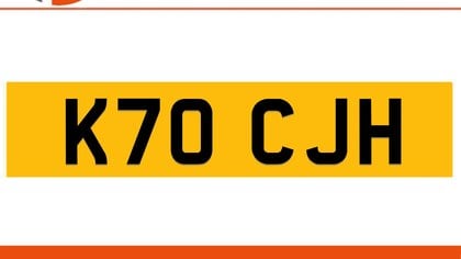 K70 CJH Private Number Plate On DVLA Retention Ready To Go