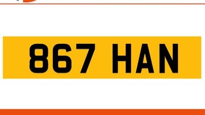 867 HAN Private Number Plate On DVLA Retention Ready To Go