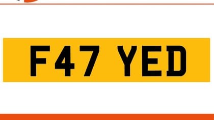 F47 YED FAYED Private Number Plate On DVLA Retention Ready