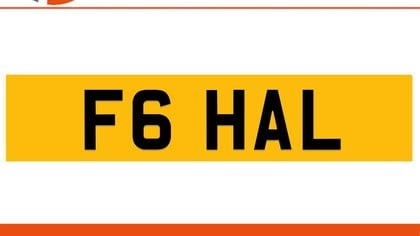 F6 HAL Private Number Plate On DVLA Retention Ready To Go