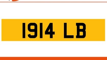 1914 LB Private Number Plate On DVLA Retention Ready To Go