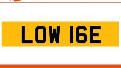 LOW 16E Private Number Plate On DVLA Retention Ready To Go