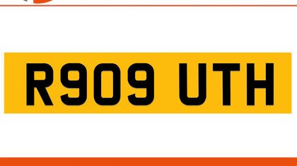 R909 UTH RUTH Private Number Plate On DVLA Retention Ready
