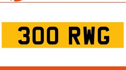 300 RWG Private Number Plate On DVLA Retention Ready To Go