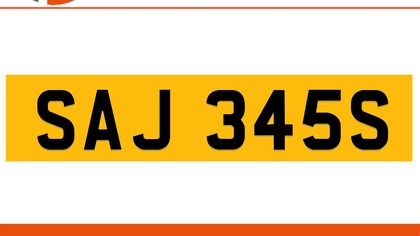 SAJ 345S SAJID Private Number Plate On DVLA Retention Ready