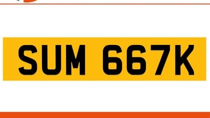 SUM 667K SUMEET Private Number Plate On DVLA Retention Ready