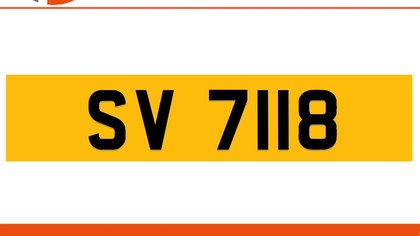 SV 7118 Private Number Plate On DVLA Retention Ready To Go