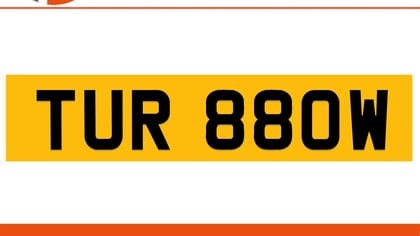 TUR 880W TURBO Private Number Plate On DVLA Retention Ready