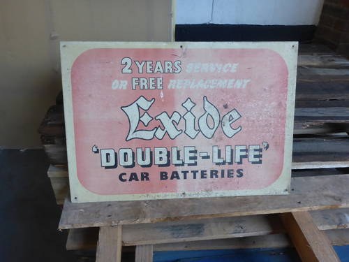 EXCIDE BATTERY SIGN For Sale
