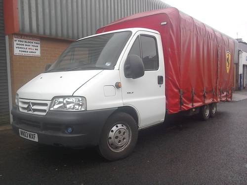 2003 Citroen Relay Curtain Sided Car Transport For Sale SOLD