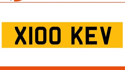 X100 KEV Private Number Plate On DVLA Retention Ready To Go